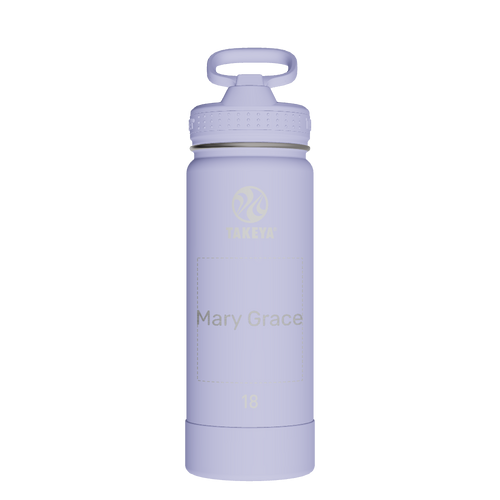 Actives Water Bottle With Straw Lid - customized