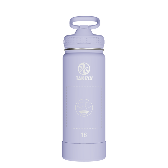 Actives Water Bottle With Straw Lid - customized