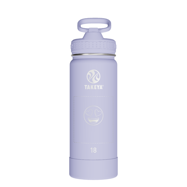 Actives Water Bottle With Straw Lid - customized