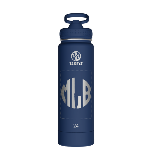 Actives Water Bottle With Straw Lid - customized