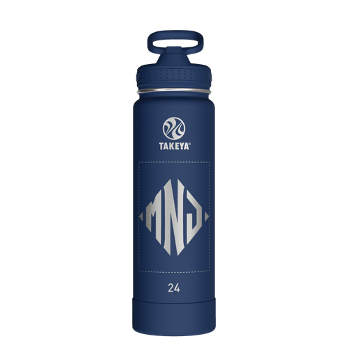 Actives Water Bottle With Straw Lid - customized