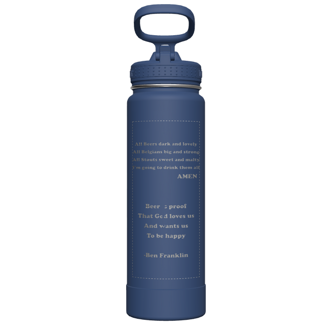 Actives Water Bottle With Straw Lid - customized