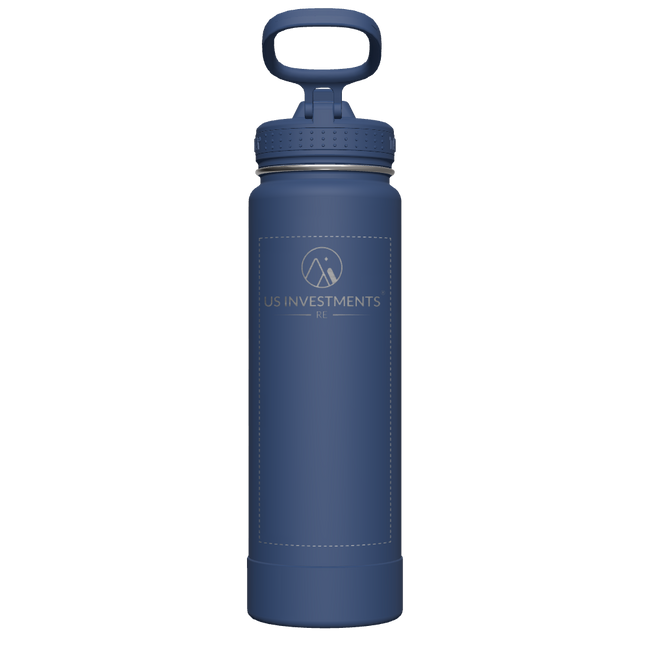 Actives Water Bottle With Straw Lid - customized