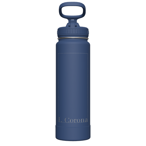 Actives Water Bottle With Straw Lid - customized