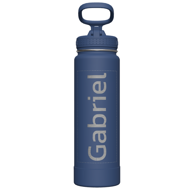 Actives Water Bottle With Straw Lid - customized