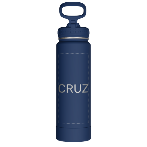Actives Water Bottle With Straw Lid - customized
