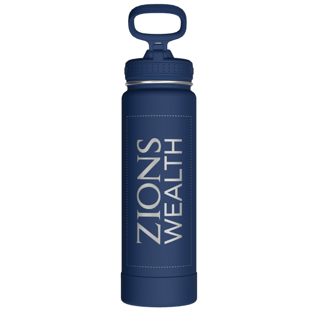 Actives Water Bottle With Straw Lid - customized