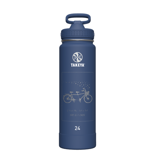 Actives Water Bottle With Straw Lid - customized