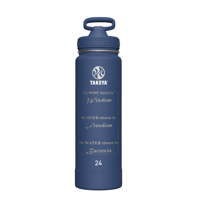 Actives Water Bottle With Straw Lid - customized