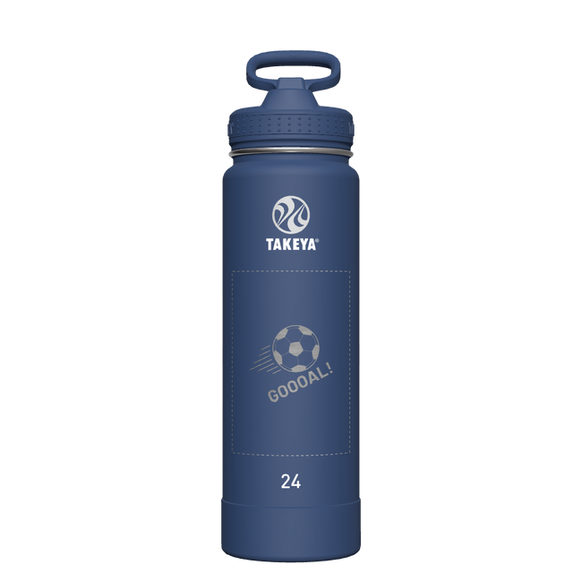 Actives Water Bottle With Straw Lid - customized
