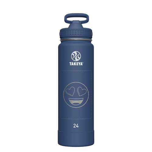 Actives Water Bottle With Straw Lid - customized