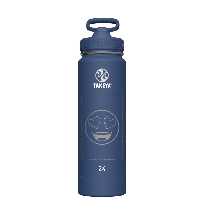 Actives Water Bottle With Straw Lid - customized