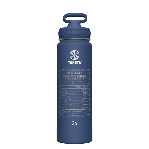 Actives Water Bottle With Straw Lid - customized