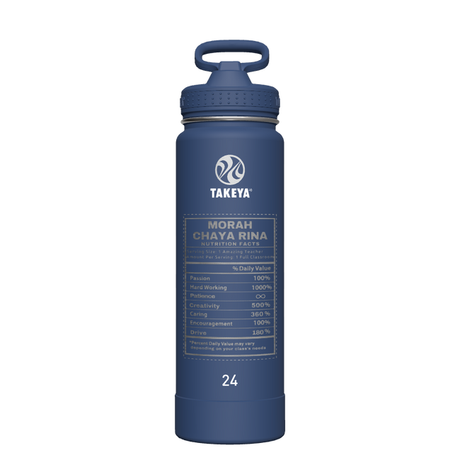 Actives Water Bottle With Straw Lid - customized