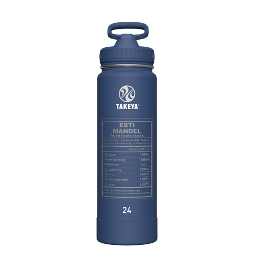 Actives Water Bottle With Straw Lid - customized