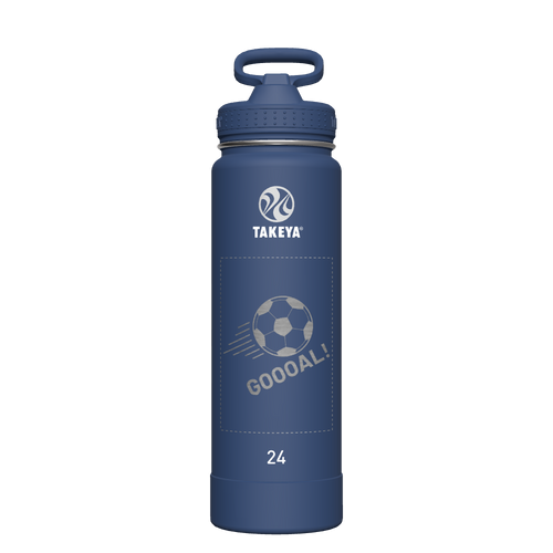 Actives Water Bottle With Straw Lid - customized