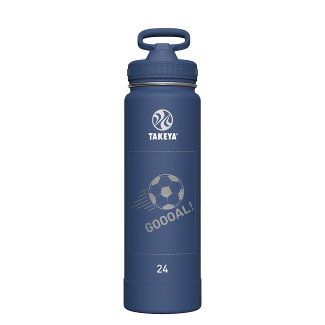 Actives Water Bottle With Straw Lid - customized