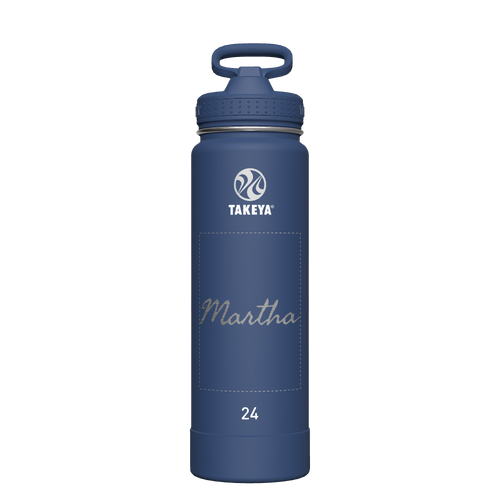 Actives Water Bottle With Straw Lid - customized
