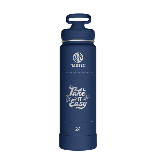 Actives Water Bottle With Straw Lid - customized