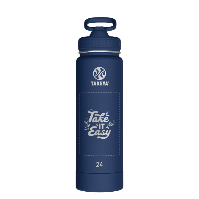 Actives Water Bottle With Straw Lid - customized