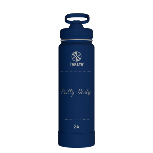 Actives Water Bottle With Straw Lid - customized
