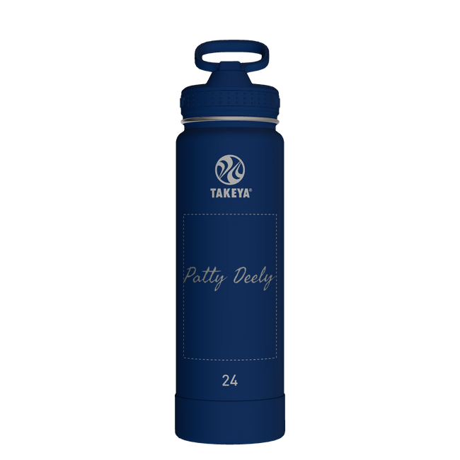 Actives Water Bottle With Straw Lid - customized