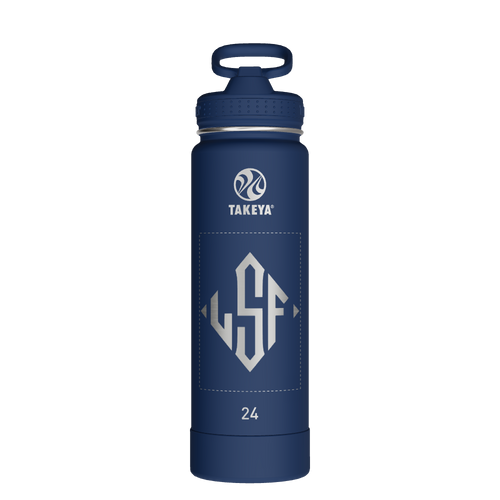 Actives Water Bottle With Straw Lid - customized