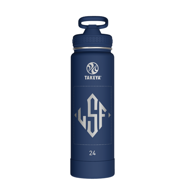 Actives Water Bottle With Straw Lid - customized