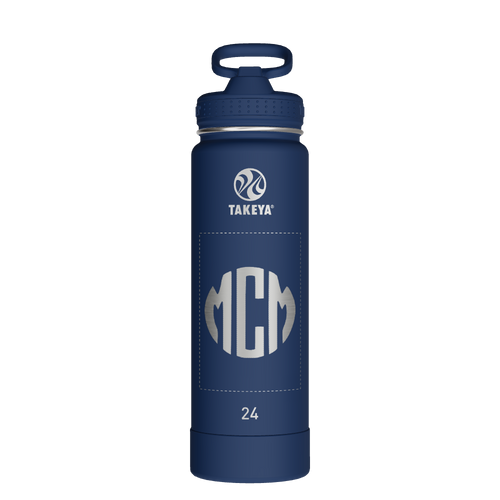 Actives Water Bottle With Straw Lid - customized