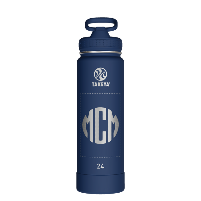 Actives Water Bottle With Straw Lid - customized