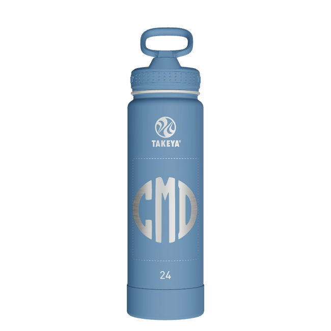Actives Water Bottle With Straw Lid - customized