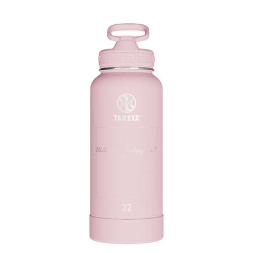 Actives Water Bottle With Straw Lid - customized