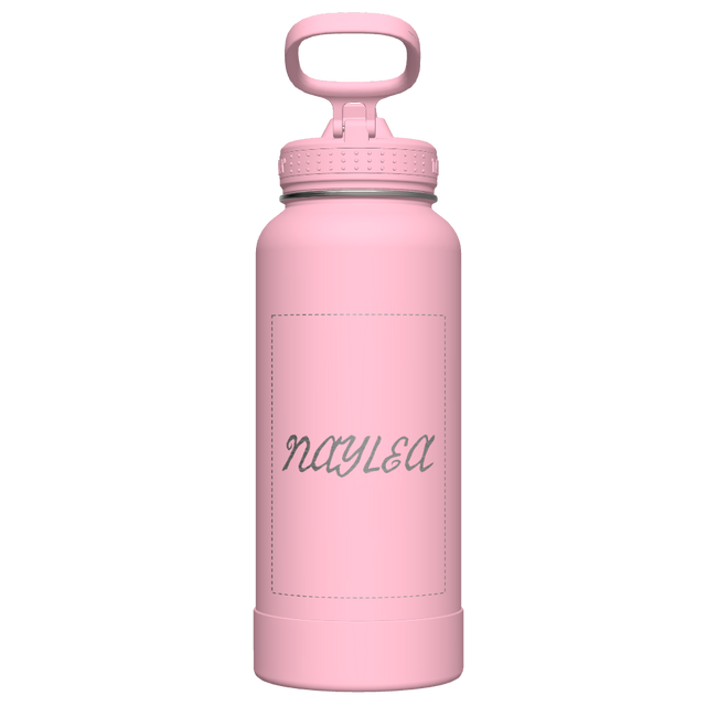 Actives Water Bottle With Straw Lid - customized