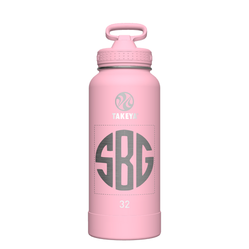 Actives Water Bottle With Straw Lid - customized