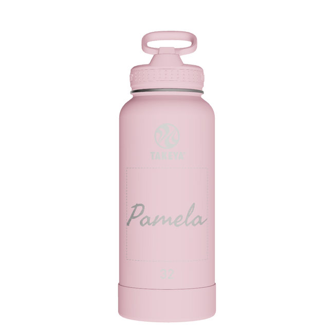 Actives Water Bottle With Straw Lid - customized
