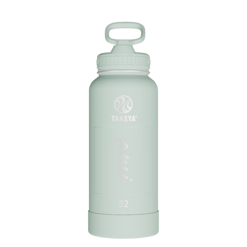 Actives Water Bottle With Straw Lid - customized
