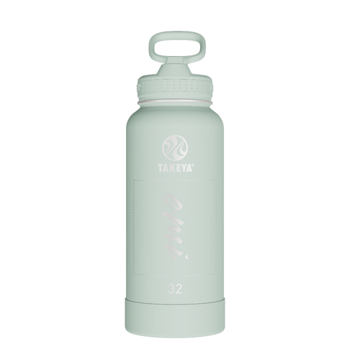 Actives Water Bottle With Straw Lid - customized