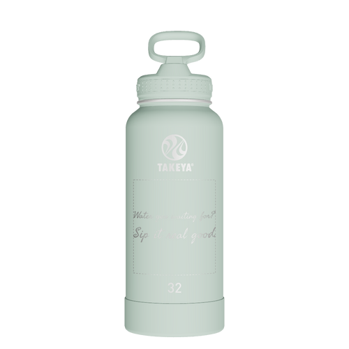 Actives Water Bottle With Straw Lid - customized