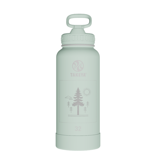Actives Water Bottle With Straw Lid - customized