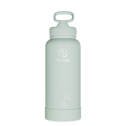 Actives Water Bottle With Straw Lid - customized