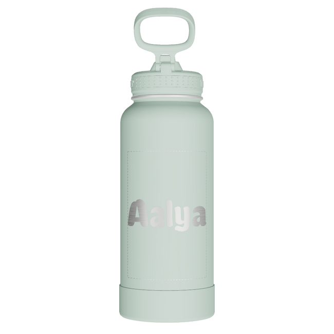 Actives Water Bottle With Straw Lid - customized
