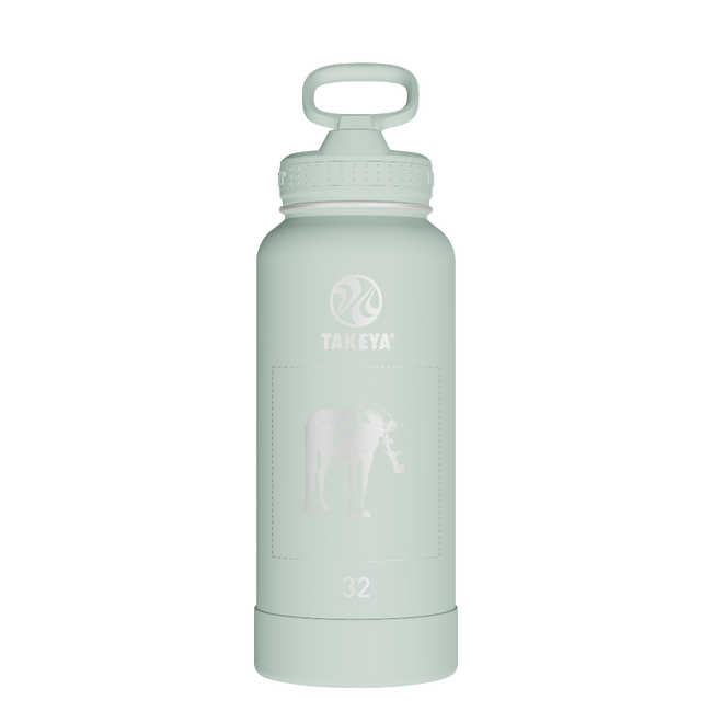 Actives Water Bottle With Straw Lid - customized
