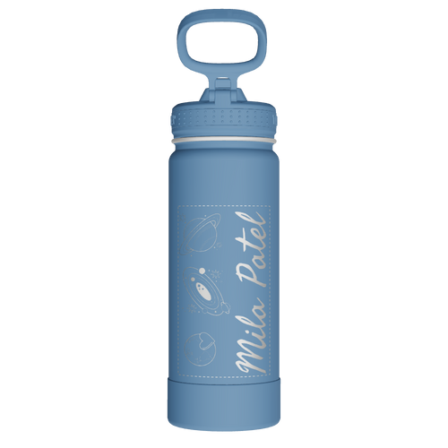Actives Water Bottle With Straw Lid - customized