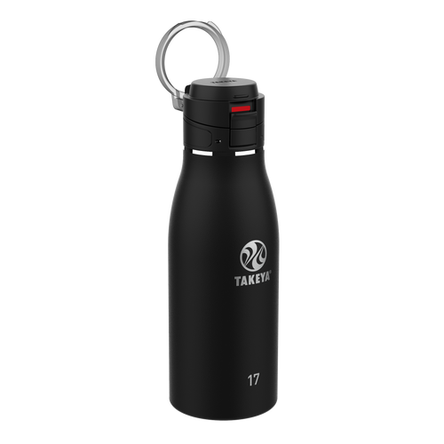 Simple Modern Summit 22 oz Rose Gold and Black Double Wall Stainless Steel  Water Bottle with Straw and Wide Mouth Lid 