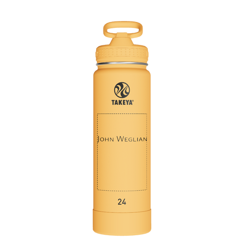 Actives Water Bottle With Straw Lid - customized