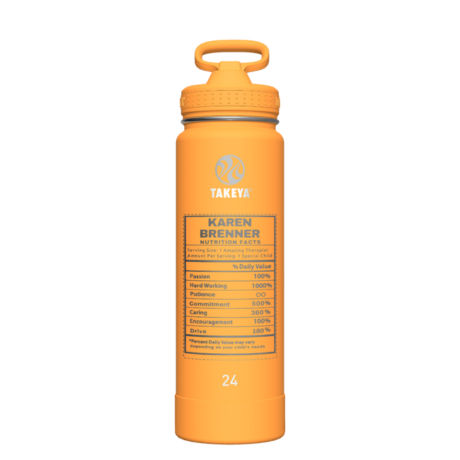 Actives Water Bottle With Straw Lid - customized