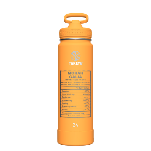 Actives Water Bottle With Straw Lid - customized