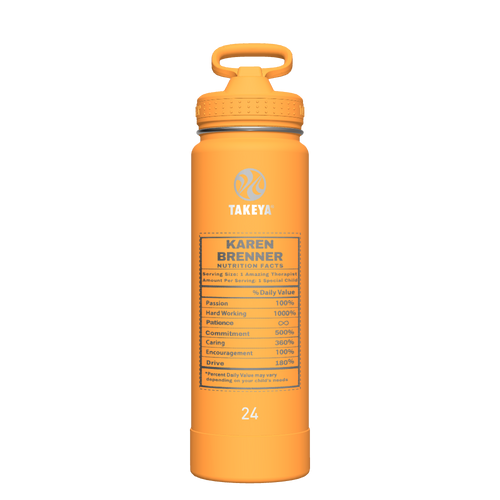 Actives Water Bottle With Straw Lid - customized
