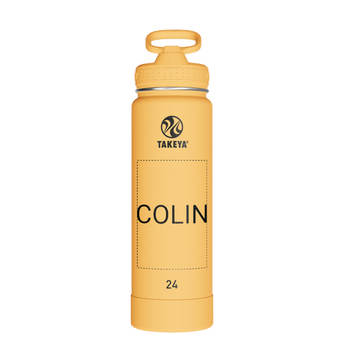 Actives Water Bottle With Straw Lid - customized