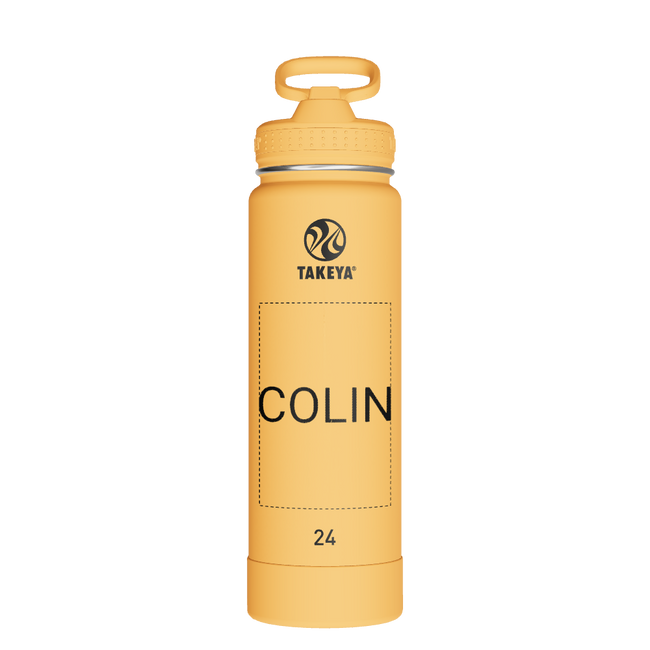 Actives Water Bottle With Straw Lid - customized